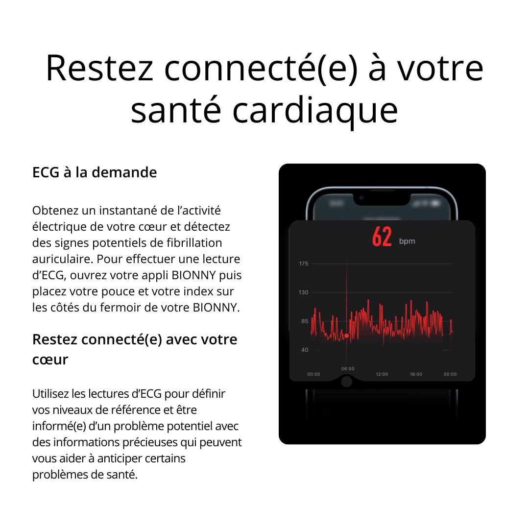 Bionny 4.0 - Le bracelet santé biométrique qui comprend votre corps mieux que vous.