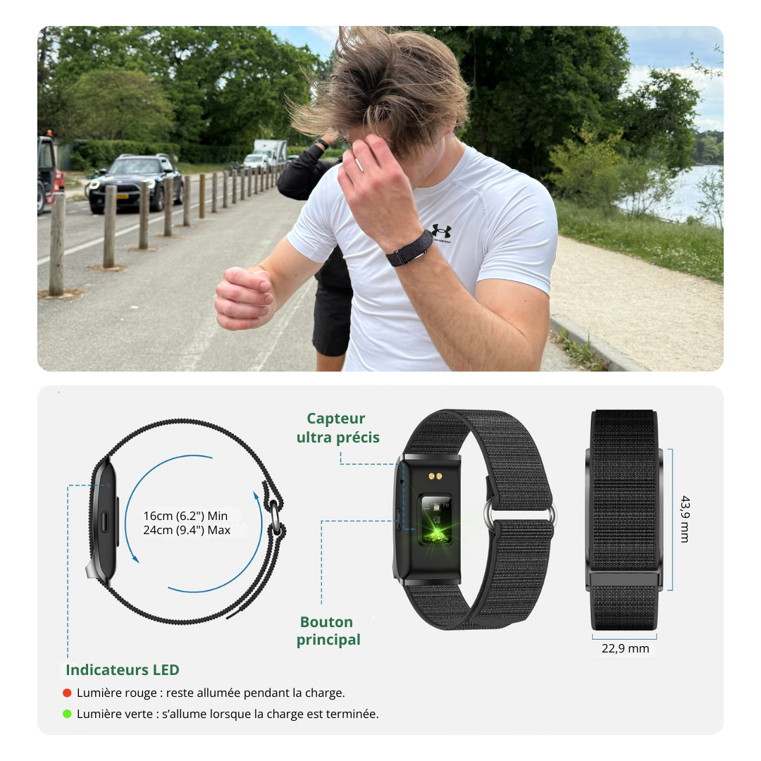 Bionny 4.0 - Le bracelet santé biométrique qui comprend votre corps mieux que vous.