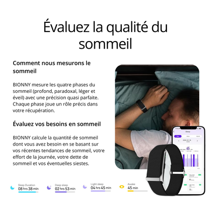 Bionny 4.0 - Le bracelet santé biométrique qui comprend votre corps mieux que vous.